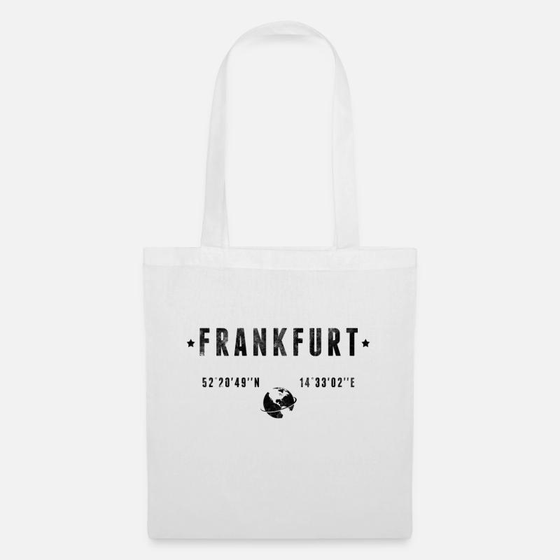 Frankfurt - Stoffbeutel - Weiß