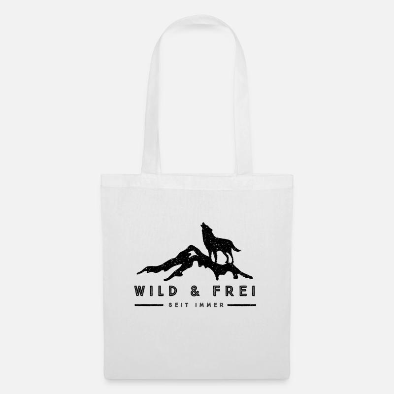 Wild & Frei - Stoffbeutel - Weiß