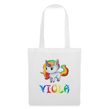 Viola unicorn - Tote Bag - white - Front