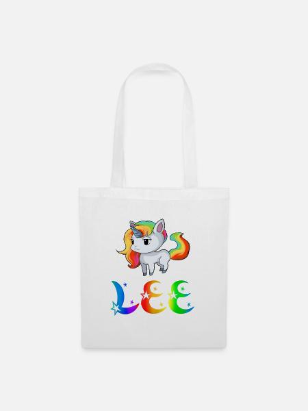 Einhorn Lee - Stoffbeutel - Weiß