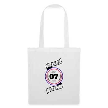 Fier D'être Du 07 Ardèche France - Sac en tissu - blanc - Devant