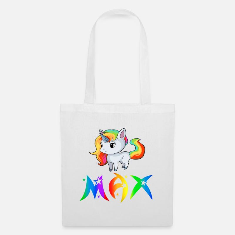Einhorn Max - Stoffbeutel - Weiß