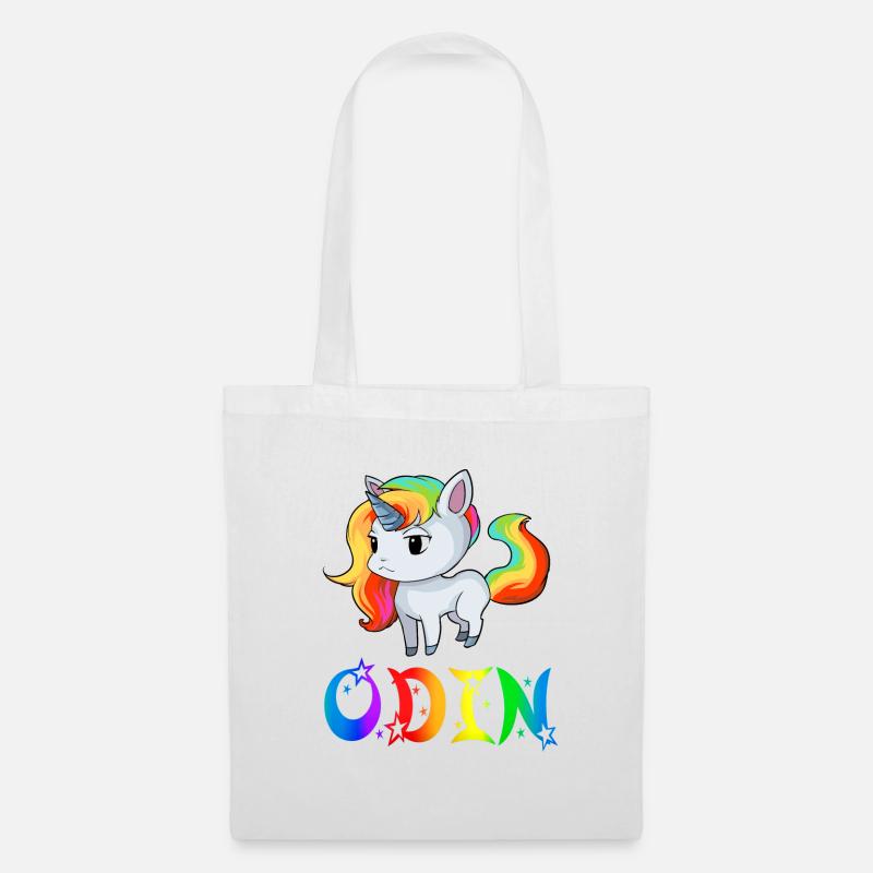 Einhorn Odin - Stoffbeutel - Weiß