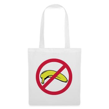 Banane verboten - Stoffbeutel - Weiß - Vorne