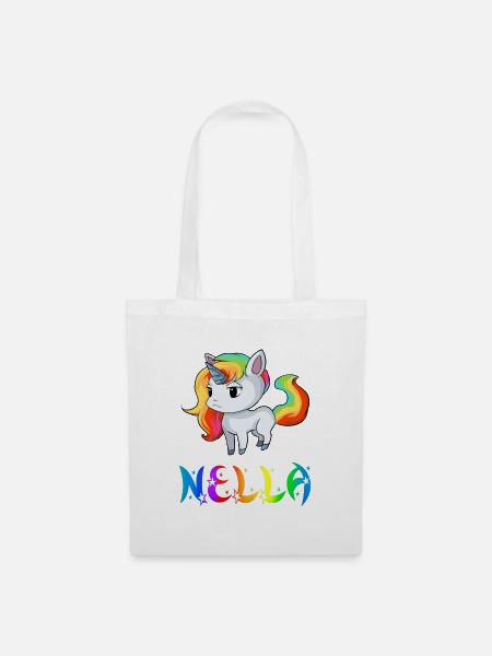 Einhorn Nella - Stoffbeutel - Weiß