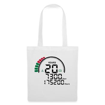 years 20 years anniversary meter - Tote Bag - white - Front
