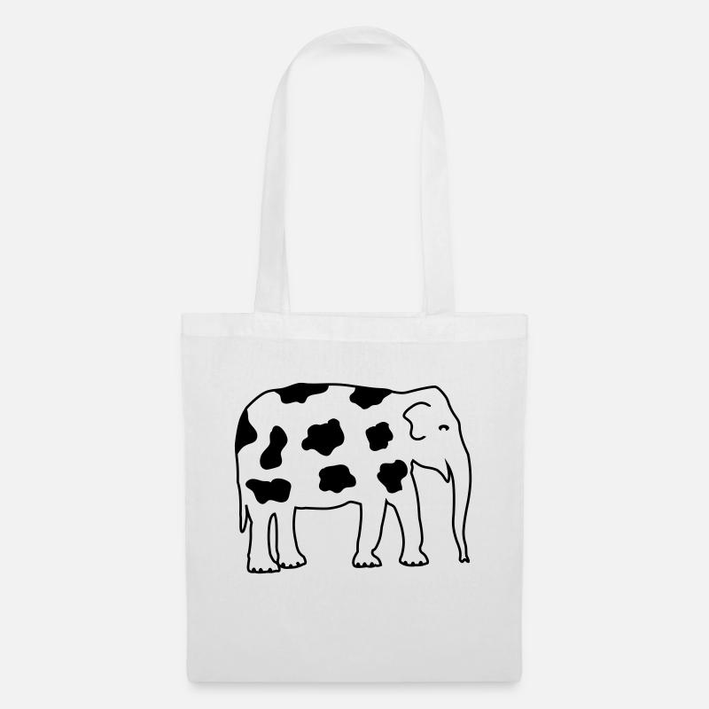 elephant - Tote Bag - white