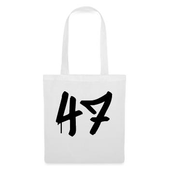 Tag : 47 - Sac en tissu - blanc - Devant