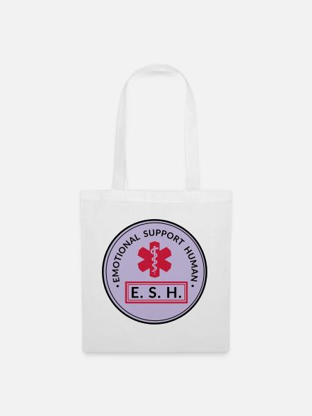 Emotional Support Human - Stoffbeutel - Weiß