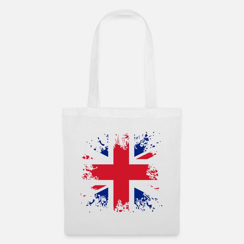 Großbritannien Union Jack - Stoffbeutel - Weiß