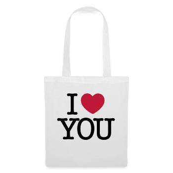 I Love You - Sac en tissu - blanc - Devant