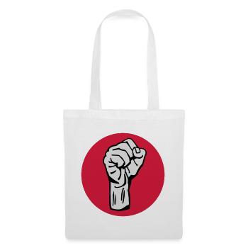 Fist - Protest - Democracy - Tote Bag - white - Front