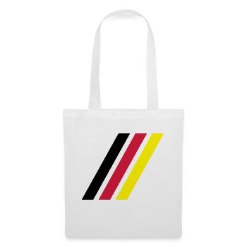 german stripe flag - Stoffbeutel - Weiß - Vorne