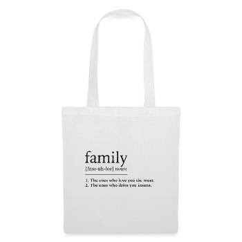 Familie - Stoffbeutel - Weiß - Vorne