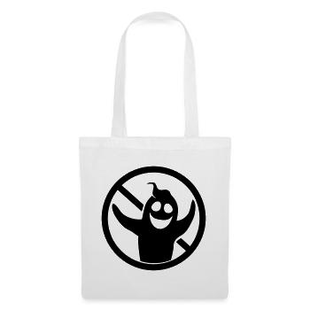 signe noir symbole interdit signe fantôme ge - Sac en tissu - blanc - Devant