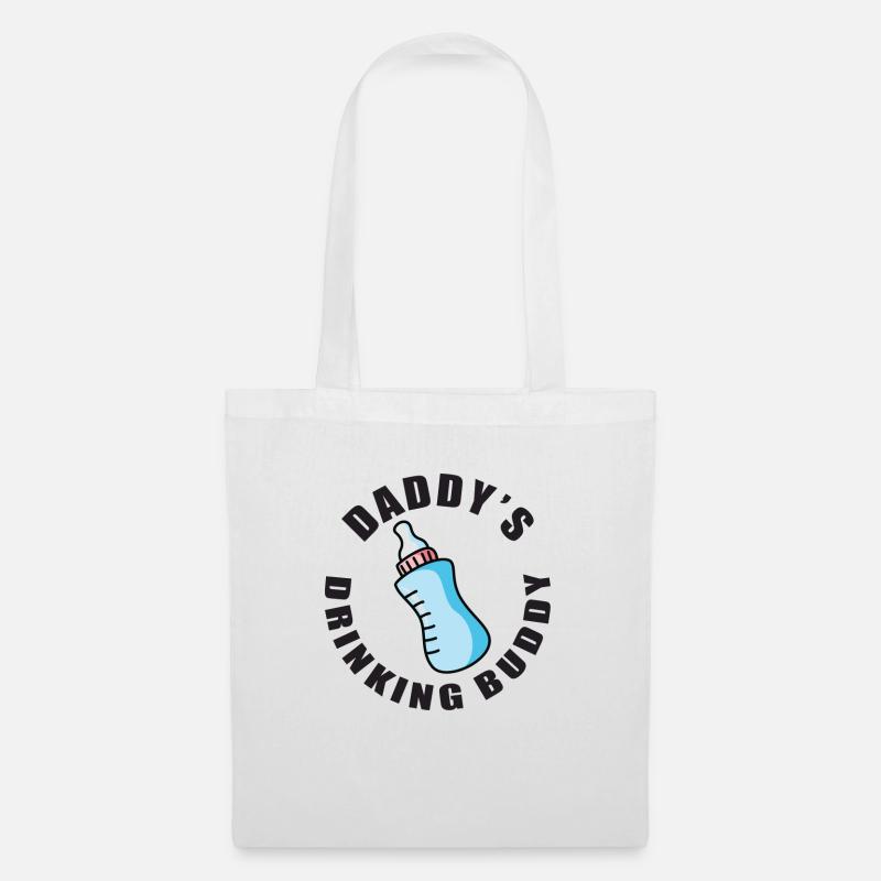 Daddy´s drinking buddy - Stoffbeutel - Weiß
