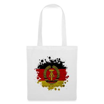 DDR taches / Cadeau drapeau Allemagne de l’Est - Sac en tissu - blanc - Devant