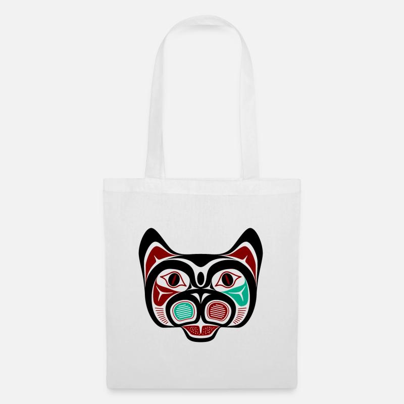Northwest Pacific coast Haida Kitty - Tote Bag - white