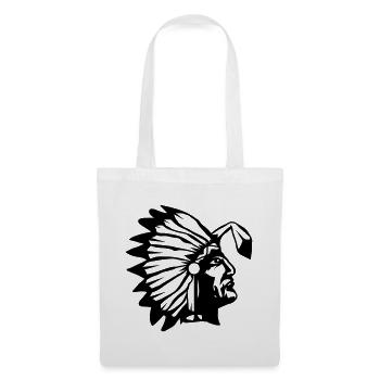 A chief with a buckled feather - Tote Bag - white - Front