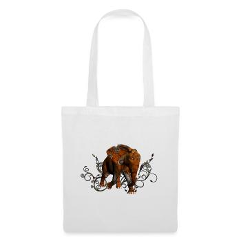 Superbe éléphant steampunk - Sac en tissu - blanc - Devant