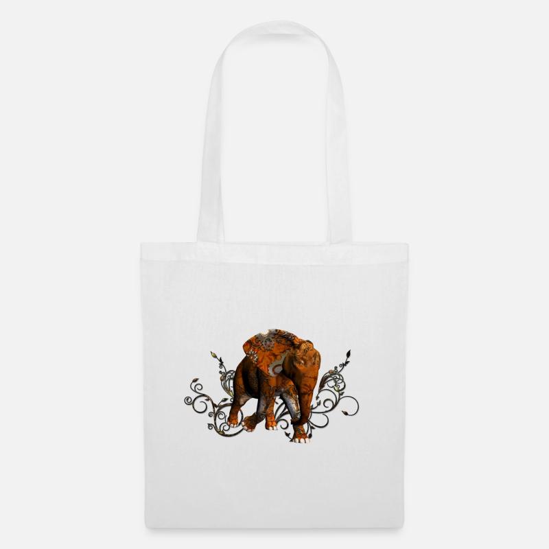 Superbe éléphant steampunk - Sac en tissu - blanc