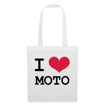 Ich liebe Motorräder! - Stoffbeutel - Weiß - Vorne
