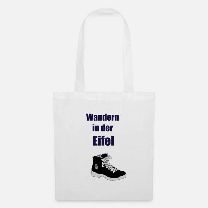 Wandern in der Eifel , Eifel Edition shirt , - Stoffbeutel - Weiß