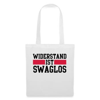 widerstand ist swaglos - Sac en tissu - blanc - Devant