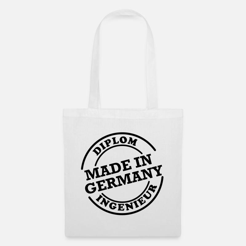 Dipl-Ing - Made in Germany - Stoffbeutel - Weiß