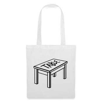 Table carpenter dining table working table furniture - Tote Bag - white - Front