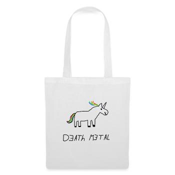 Death Metal Einhorn - Stoffbeutel - Weiß - Vorne