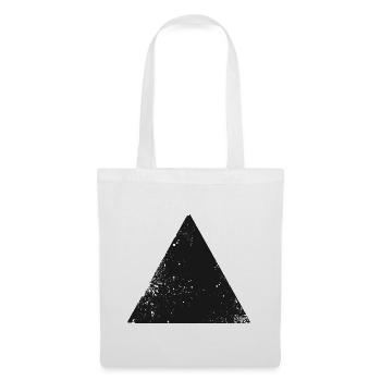 hipster triangle shape symbol - Tote Bag - white - Front