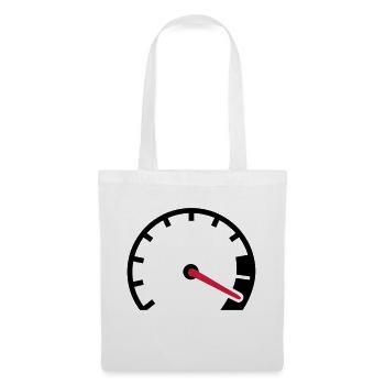 Compteur vitesse - Sac en tissu - blanc - Devant
