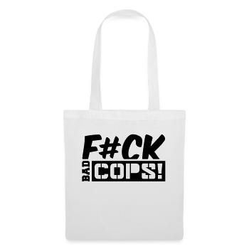 fck_bad_cops_cc1 - Stoffbeutel - Weiß - Vorne