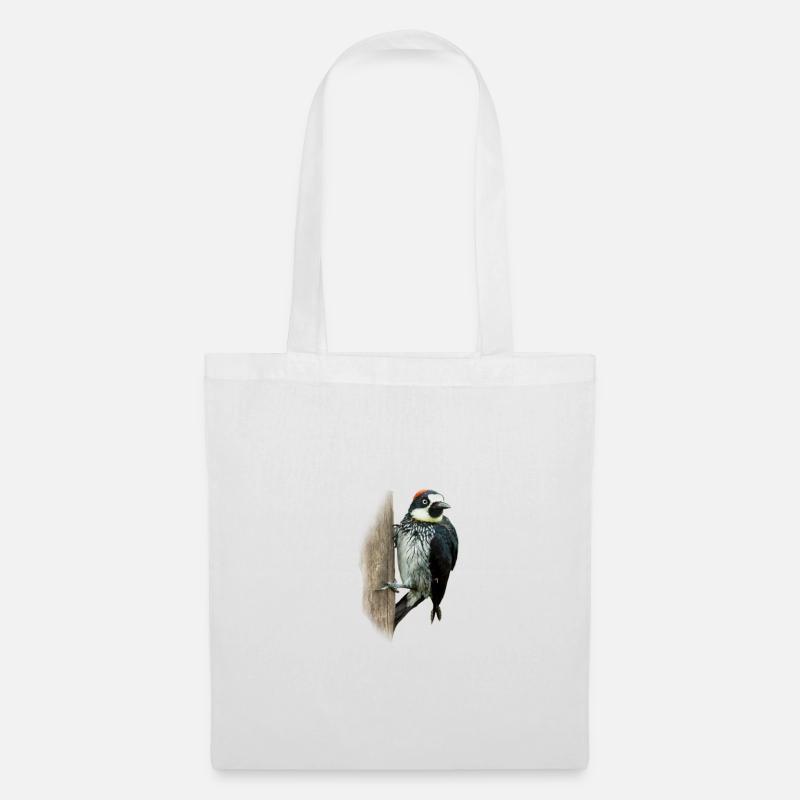 Bunt Specht Shirt Geschenk Vogel Natur Tier Nektar - Stoffbeutel - Weiß