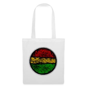 Conception abstraite de drapeau reggae rétro - Sac en tissu - blanc - Devant