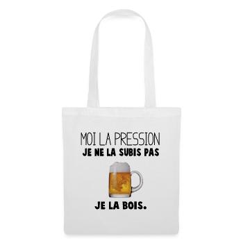Mug à Biere Conception Unique - Sac en tissu - blanc - Devant