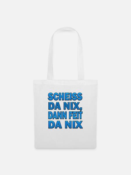 SCHEISS DA NIX - Stoffbeutel - Weiß