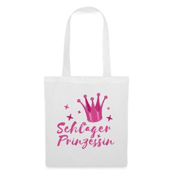 Schlager Princess Schlagerfan Krone musique folklorique - Sac en tissu - blanc - Devant