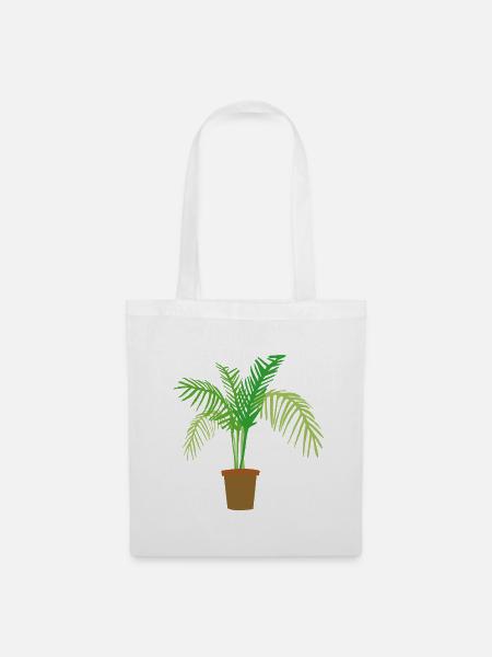 palm tree - Stoffbeutel - Weiß