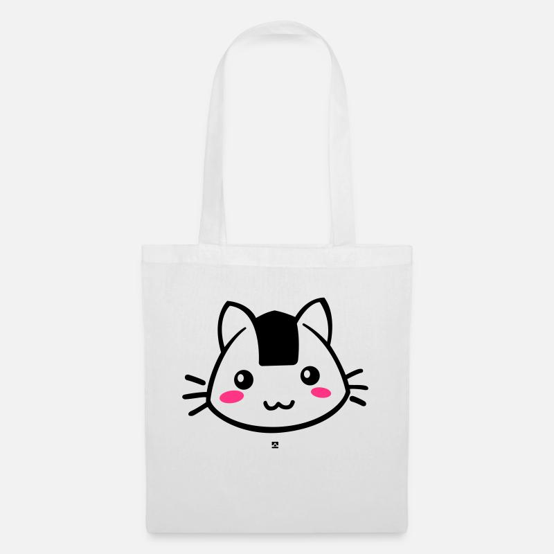 Onigiricat - chat onigiri - Stoffbeutel - Weiß