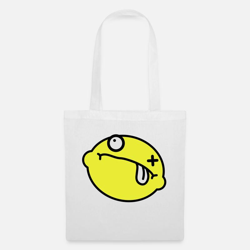 Dead Lemon Smiley - Stoffbeutel - Weiß