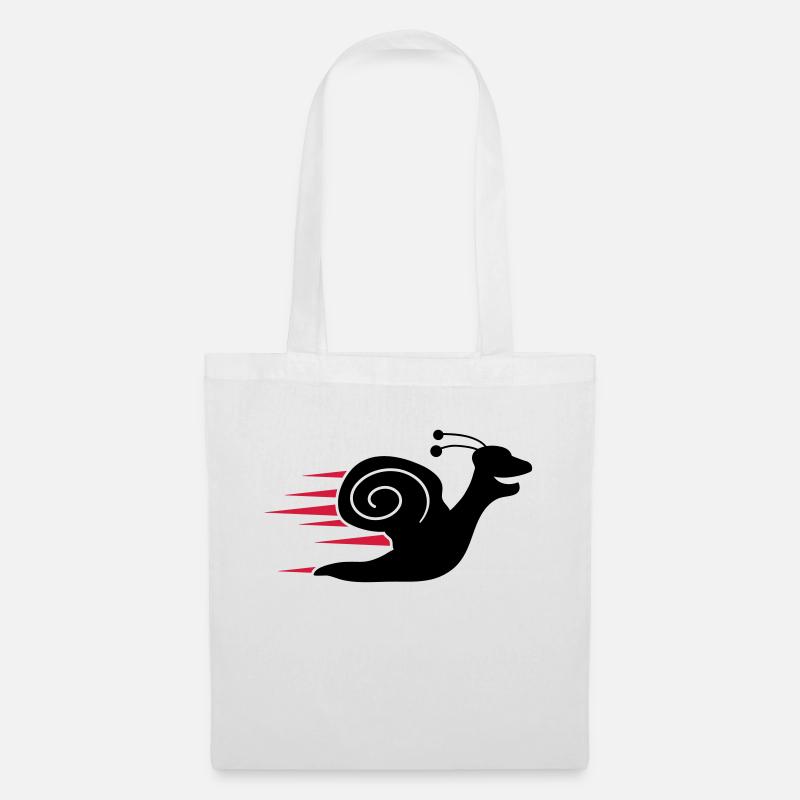 Fast Snail - Sac en tissu - blanc