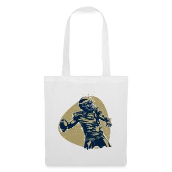 Quarterback Hero Champion de Football Américain Rétro - Sac en tissu - blanc - Devant