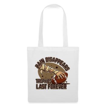 American football motivation winner team saying - Tote Bag - white - Front