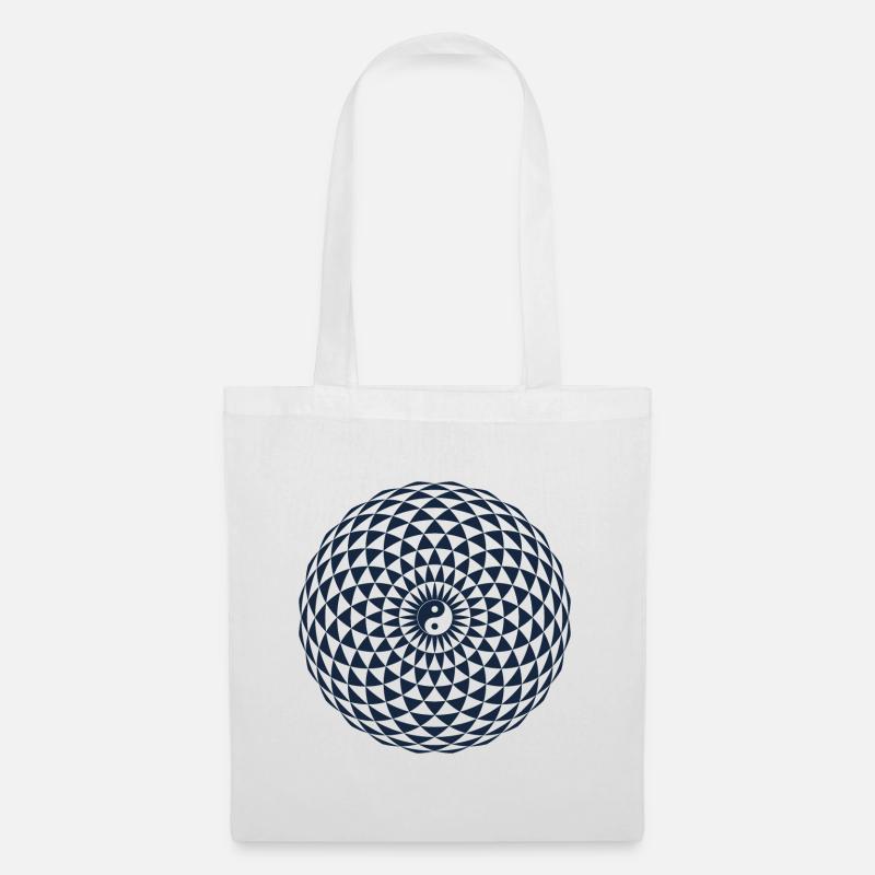 Torus, Heilige Geometrie - Stoffbeutel - Weiß