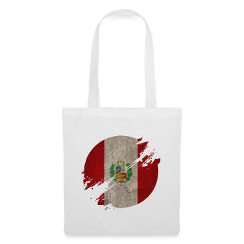 Peru Circle / Flag Gift National Flag - Tote Bag - white - Front