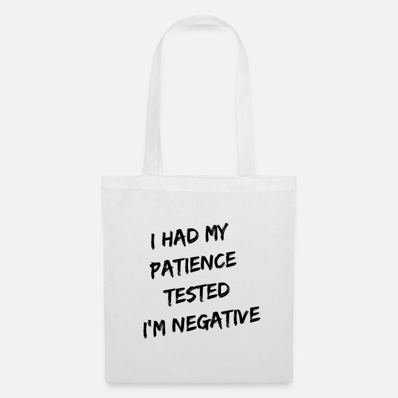 ATTENTION HAS BEEN TESTED. I AM NEGATIVE - Tote Bag - white