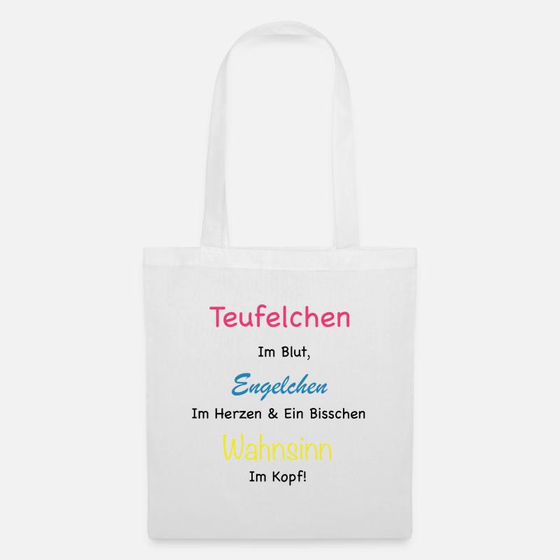 Teufelchen Geschenkidee - Stoffbeutel - Weiß