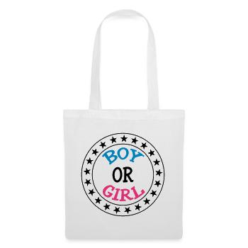 Boy or Girl - Sac en tissu - blanc - Devant